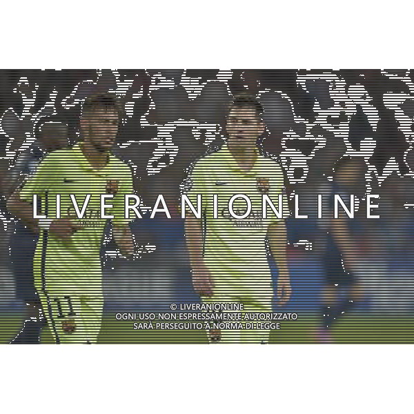 NEYMAR / Lionel MESSI - 30.09.2014 - Paris Saint Germain / Barcelone - Champions League Photo : Aurelien Meunier / Icon Sport /Agenzia Aldo Liverani sas - ITALY ONLY - EDITORIAL USE ONLY - PSG - BARCELLONA