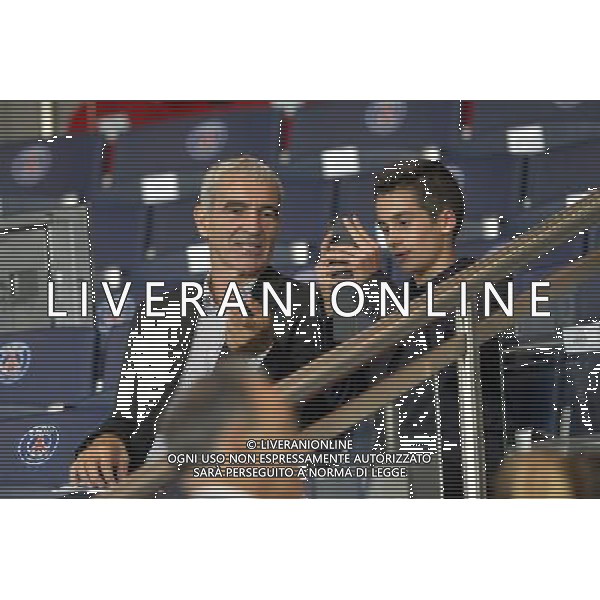 Raymond DOMENECH - 30.09.2014 - Paris Saint Germain / Barcelone - Champions League Photo : Aurelien Meunier / Icon Sport /Agenzia Aldo Liverani sas - ITALY ONLY - EDITORIAL USE ONLY - PSG - BARCELLONA