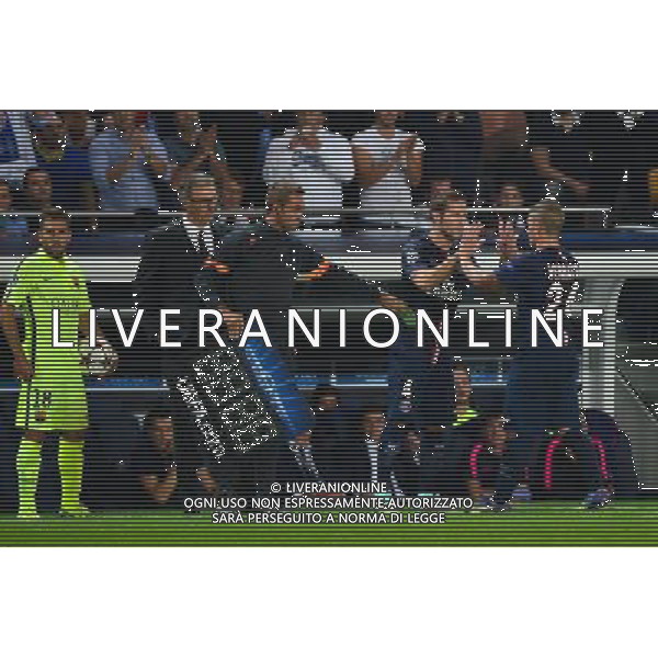 Yohan CABAYE / Marco VERRATTI - 30.09.2014 - Paris Saint Germain / Barcelone - Champions League Photo : Dave Winter / Icon Sport /Agenzia Aldo Liverani sas - ITALY ONLY - EDITORIAL USE ONLY - PSG - BARCELLONA