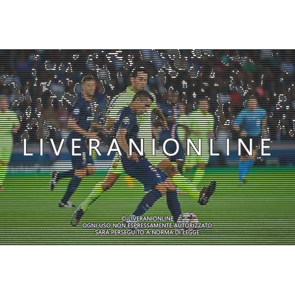 MARQUINHOS / Sergio BUSQUETS - 30.09.2014 - Paris Saint Germain / Barcelone - Champions League Photo : Dave Winter / Icon Sport /Agenzia Aldo Liverani sas - ITALY ONLY - EDITORIAL USE ONLY - PSG - BARCELLONA