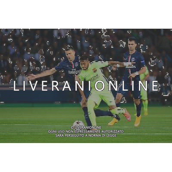 NEYMAR / Thiago MOTTA - 30.09.2014 - Paris Saint Germain / Barcelone - Champions League Photo : Dave Winter / Icon Sport /Agenzia Aldo Liverani sas - ITALY ONLY - EDITORIAL USE ONLY - PSG - BARCELLONA