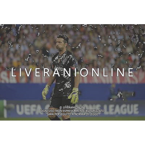 Madrid 1-10-2014 - Estadio Vicente Calder˜n Atletico Madrid vs Juventus - Uefa Champions League 2014-2015 Nella foto: delusione Buffon foto federico tardito-ag aldo liverani sas