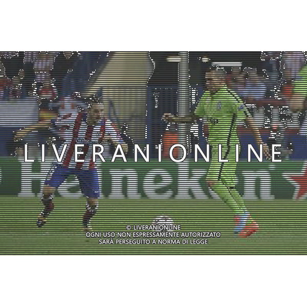 Madrid 1-10-2014 - Estadio Vicente CalderÃ²n Atletico Madrid vs Juventus - Uefa Champions League 2014-2015 Nella foto: Tevez FOTO TARDITO FEDERICO-AG ALDO LIVERANI SAS