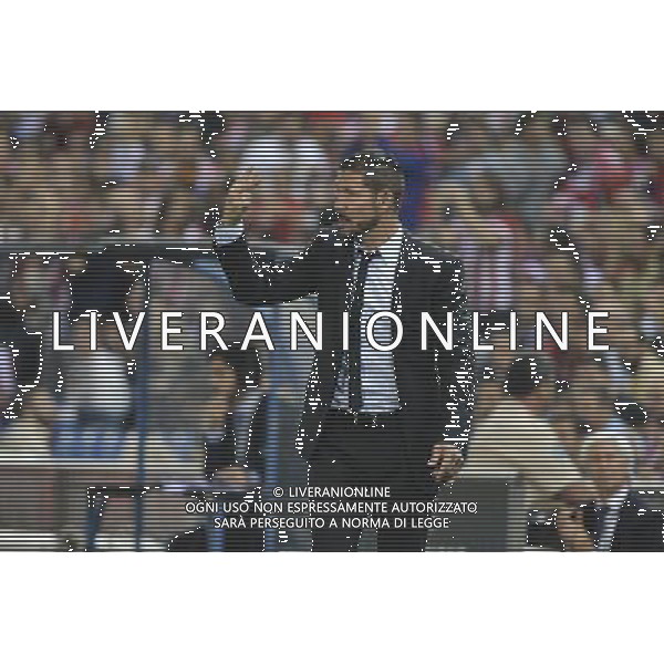 Madrid 1-10-2014 - Estadio Vicente CalderÃ²n Atletico Madrid vs Juventus - Uefa Champions League 2014-2015 Nella foto: Simeone FOTO TARDITO FEDERICO-AG ALDO LIVERANI SAS
