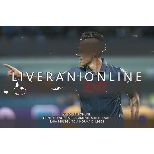 SLOVAN BRATISLAVA - NAPOLI UEFA EUROPA LEAGUE 02 OTTOBRE 2014 NELA FOTO: ESULTANZA DOPO IL GOL DI MAREK HAMSIK ©MOSCA/Agenzia Aldo Liverani sas