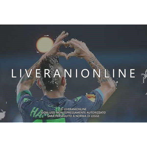 SLOVAN BRATISLAVA - NAPOLI UEFA EUROPA LEAGUE 02 OTTOBRE 2014 NELA FOTO: ESULTANZA DOPO IL GOL DI MAREK HAMSIK ©MOSCA/Agenzia Aldo Liverani sas