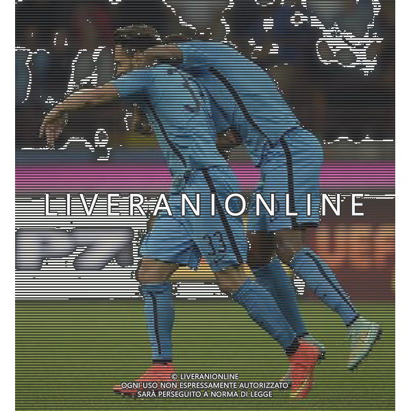 UEFA Europa League 2014/2015 Gruppo F Milano - 02.10.2014 Inter-Qarabag Nella Foto: d\'ambrosio esultanza dopo il gol /Ph.Vitez-Ag. Aldo Liverani