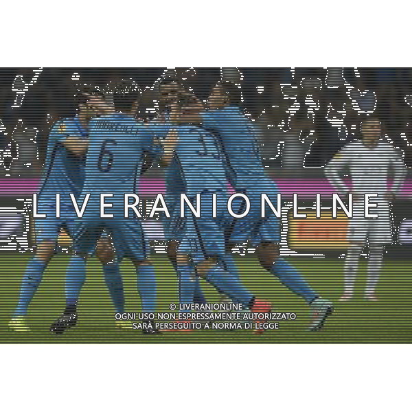 UEFA Europa League 2014/2015 Gruppo F Milano - 02.10.2014 Inter-Qarabag Nella Foto: d\'ambrosio esultanza dopo il gol /Ph.Vitez-Ag. Aldo Liverani