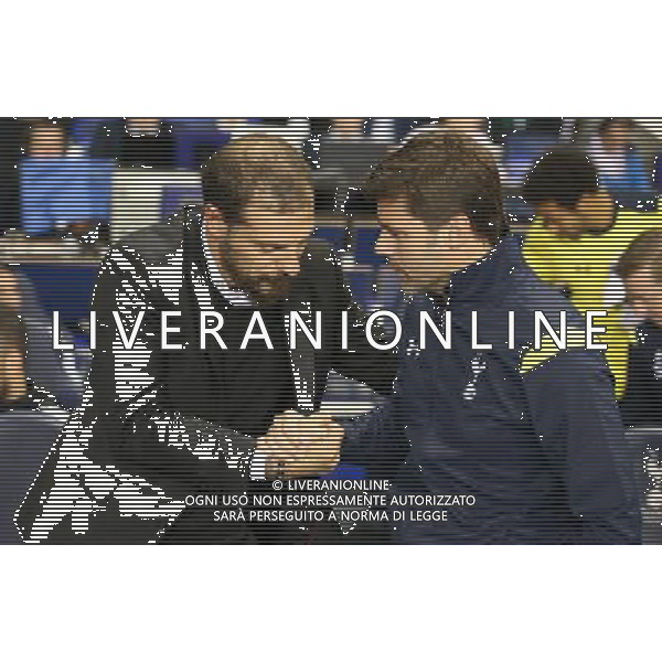 Besiktas manager Slaven Bilic shakes handsTottenham Hotspur manager Mauricio Pochettino Photographer Kieran Galvin/CameraSport Football - UEFA Europa League Group C - Tottenham Hotspur v Besiktas - Thursday 02nd October 2014 - White Hart Lane - London © CameraSport - 43 Linden Ave. Countesthorpe. Leicester. England. LE8 5PG - Tel: +44 (0) 116 277 4147 - admin@camerasport.com - www.camerasport.com /Agenzia Aldo Liverani sas - ITALY ONLY - EDITORIAL USE ONLY