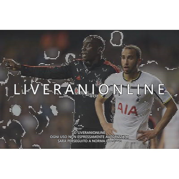 Besiktas\'s Demba Ba and Tottenham Hotspur\'s Andros Townsend Photographer Kieran Galvin/CameraSport Football - UEFA Europa League Group C - Tottenham Hotspur v Besiktas - Thursday 02nd October 2014 - White Hart Lane - London © CameraSport - 43 Linden Ave. Countesthorpe. Leicester. England. LE8 5PG - Tel: +44 (0) 116 277 4147 - admin@camerasport.com - www.camerasport.com /Agenzia Aldo Liverani sas - ITALY ONLY - EDITORIAL USE ONLY