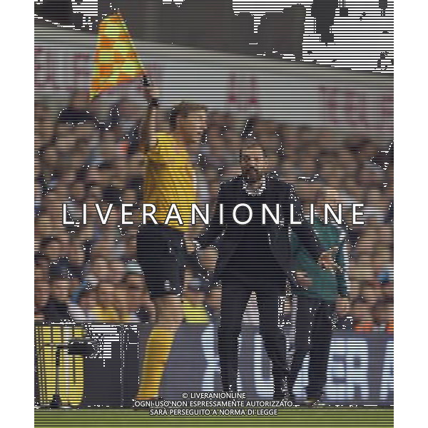 Besiktas manager Slaven Bilic having ago at the Linesman Photographer Kieran Galvin/CameraSport Football - UEFA Europa League Group C - Tottenham Hotspur v Besiktas - Thursday 02nd October 2014 - White Hart Lane - London © CameraSport - 43 Linden Ave. Countesthorpe. Leicester. England. LE8 5PG - Tel: +44 (0) 116 277 4147 - admin@camerasport.com - www.camerasport.com /Agenzia Aldo Liverani sas - ITALY ONLY - EDITORIAL USE ONLY