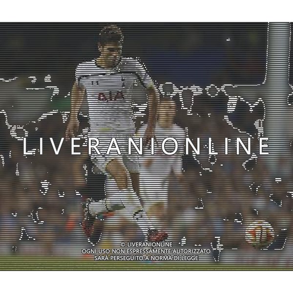 Tottenham Hotspur\'s Federico Fazio in action during todays match Photographer Kieran Galvin/CameraSport Football - UEFA Europa League Group C - Tottenham Hotspur v Besiktas - Thursday 02nd October 2014 - White Hart Lane - London © CameraSport - 43 Linden Ave. Countesthorpe. Leicester. England. LE8 5PG - Tel: +44 (0) 116 277 4147 - admin@camerasport.com - www.camerasport.com /Agenzia Aldo Liverani sas - ITALY ONLY - EDITORIAL USE ONLY