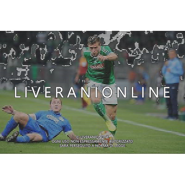 Franck TABANOU - 02.10.2014 - Saint Etienne / Dnipro Dnipropetrovsk - Europa League Photo : Jean Paul Thomas / Icon Sport /Agenzia Aldo Liverani sas - ITALY ONLY - EDITORIAL USE ONLY