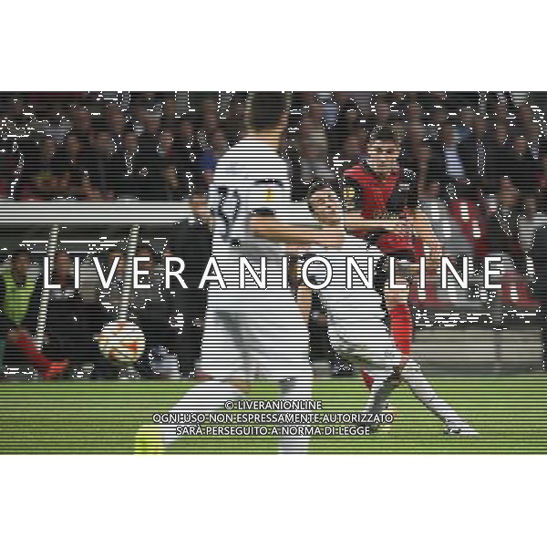 Jeremy PIED / Alexandros TZIOLIS - 02.10.2014 - Guingamp / PAOK Salonique - Europa League Photo : Fred Porcu / Icon Sport /Agenzia Aldo Liverani sas - ITALY ONLY - EDITORIAL USE ONLY