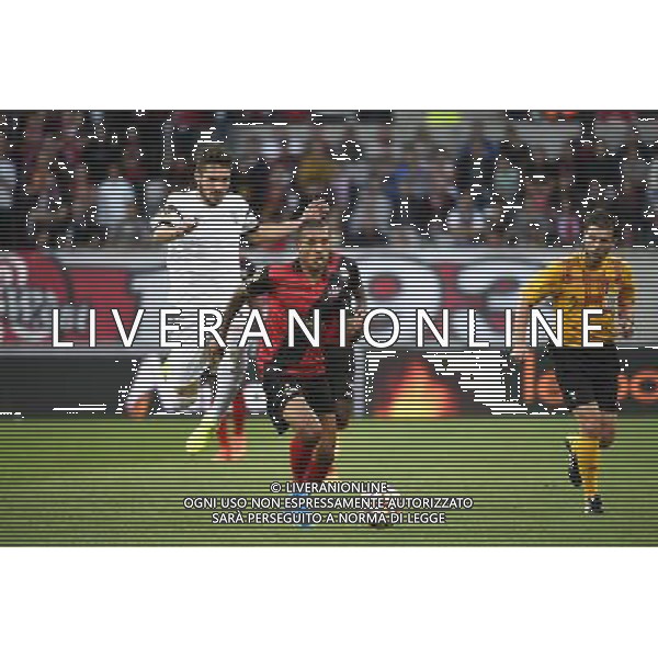 Sylvain MARVEAUX / Fanis TZANDARIS - 02.10.2014 - Guingamp / PAOK Salonique - Europa League Photo : Fred Porcu / Icon Sport /Agenzia Aldo Liverani sas - ITALY ONLY - EDITORIAL USE ONLY