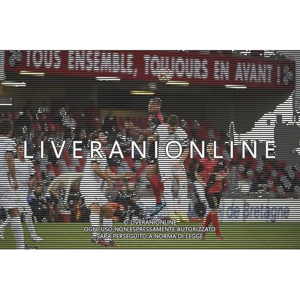 Sylvain MARVEAUX / Fanis TZANDARIS - 02.10.2014 - Guingamp / PAOK Salonique - Europa League Photo : Fred Porcu / Icon Sport /Agenzia Aldo Liverani sas - ITALY ONLY - EDITORIAL USE ONLY