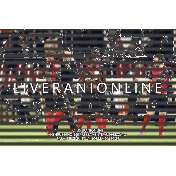 Younousse SANKHARE / Jocelyn GOURVENNEC - 02.10.2014 - Guingamp / PAOK Salonique - Europa League Photo : Fred Porcu / Icon Sport /Agenzia Aldo Liverani sas - ITALY ONLY - EDITORIAL USE ONLY