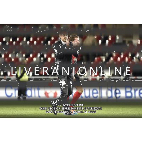 Joie Guingamp - Jocelyn GOURVENNEC - 02.10.2014 - Guingamp / PAOK Salonique - Europa League Photo : Fred Porcu / Icon Sport /Agenzia Aldo Liverani sas - ITALY ONLY - EDITORIAL USE ONLY