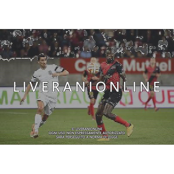 Maarten MARTENS / Sambou YATABARE - 02.10.2014 - Guingamp / PAOK Salonique - Europa League Photo : Fred Porcu / Icon Sport /Agenzia Aldo Liverani sas - ITALY ONLY - EDITORIAL USE ONLY