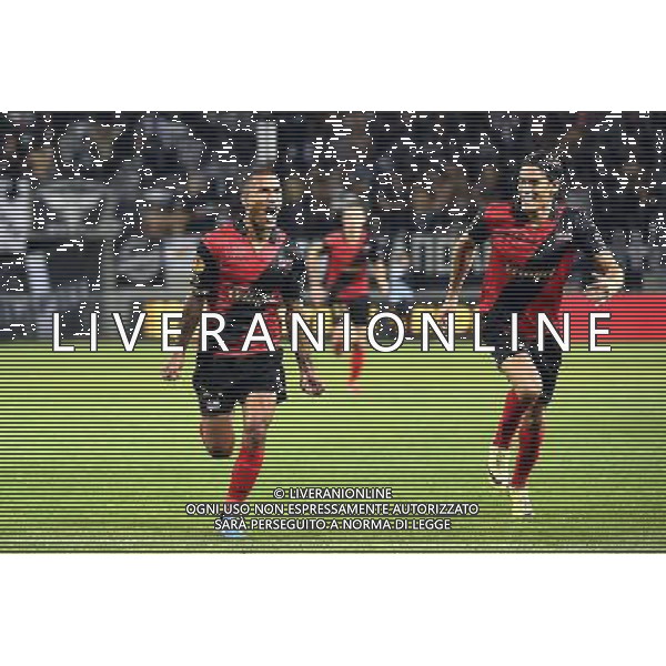 Joie Sylvain MARVEAUX / Dorian LEVEQUE - 02.10.2014 - Guingamp / PAOK Salonique - Europa League Photo : Fred Porcu / Icon Sport /Agenzia Aldo Liverani sas - ITALY ONLY - EDITORIAL USE ONLY