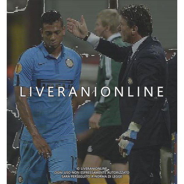 UEFA Europa League 2014/2015 Gruppo F Milano - 02.10.2014 Inter-Qarabag Nella Foto:Guarin Fredy-Mazzarri Walter /Ph.Vitez-Ag. Aldo Liverani