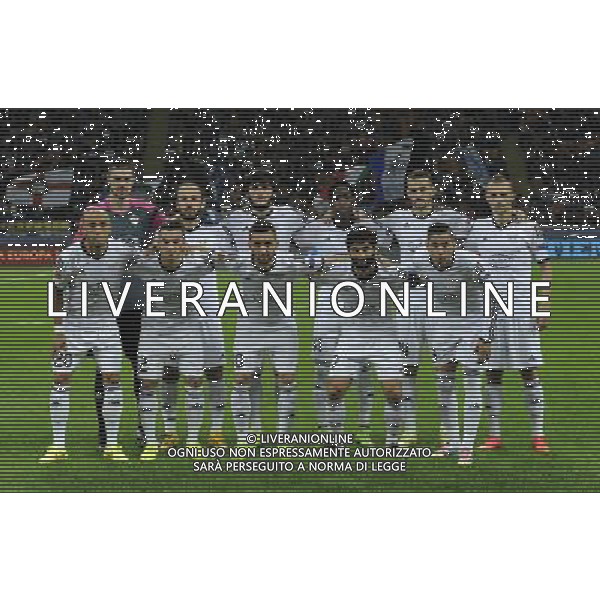 UEFA Europa League 2014/2015 Gruppo F Milano - 02.10.2014 Inter-Qarabag Nella Foto:Qarabag Squadra Formazione Sehic,Qarayev,Yusifov,Reynaldo,Muarem,Gurbanov Ilgar,Almeida,Teli,Agolli,George,Guseynov /Ph.Vitez-Ag. Aldo Liverani