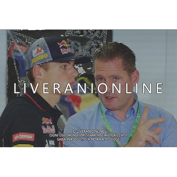 (L to R): Max Verstappen (NLD) Scuderia Toro Rosso Test Driver with his father Jos Verstappen (NLD). 03.10.2014. Formula 1 World Championship, Rd 15, Japanese Grand Prix, Suzuka, Japan, Practice Day. AG ALDO LIVERANI SAS ONLY ITALY