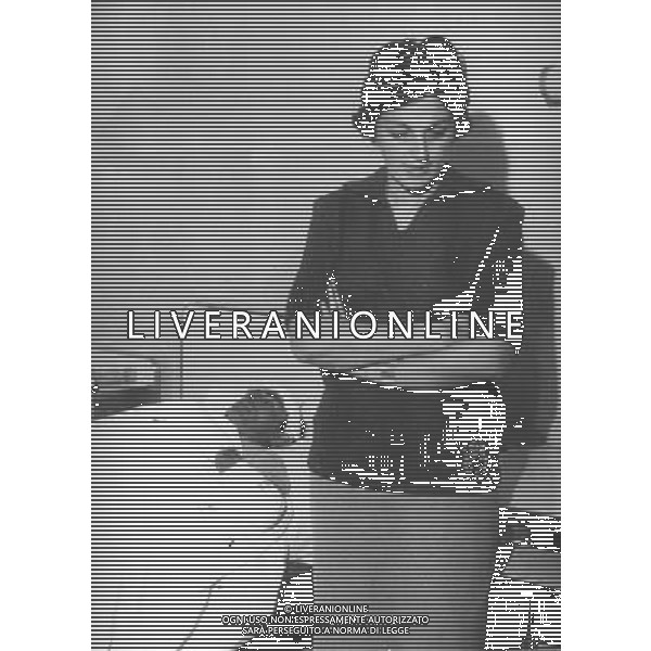 Fausto Coppi In ospedale ad Alessandria 14/3/1959 con Giulia Occhini foto archivio Giovanni liverani/Ag.Aldo Liverani