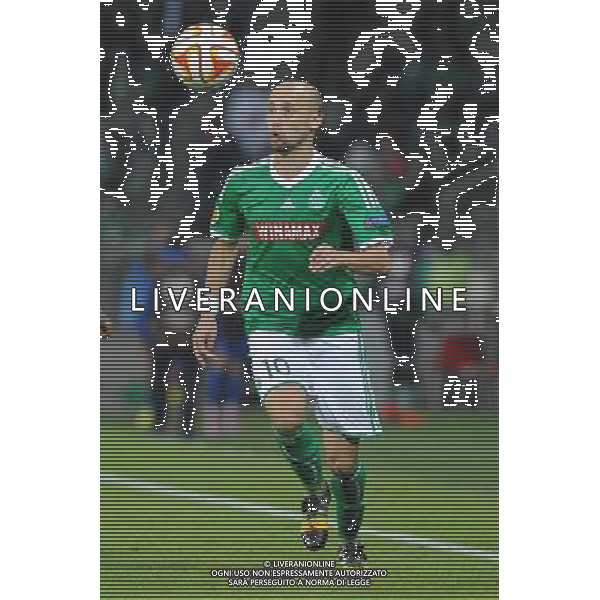 Renaud COHADE - 02.10.2014 - Saint Etienne / Dnipro Dnipropetrovsk - Europa League Photo : Jean Paul Thomas / Icon Sport AG ALDO LIVERANI SAS ONLY ITALY