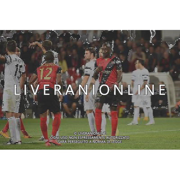 Claudio BEAUVUE / Younousse SANKHARE - 02.10.2014 - Guingamp / PAOK Salonique - Europa League Photo : Fred Porcu / Icon Sport AG ALDO LIVERANI SAS ONLY ITALY