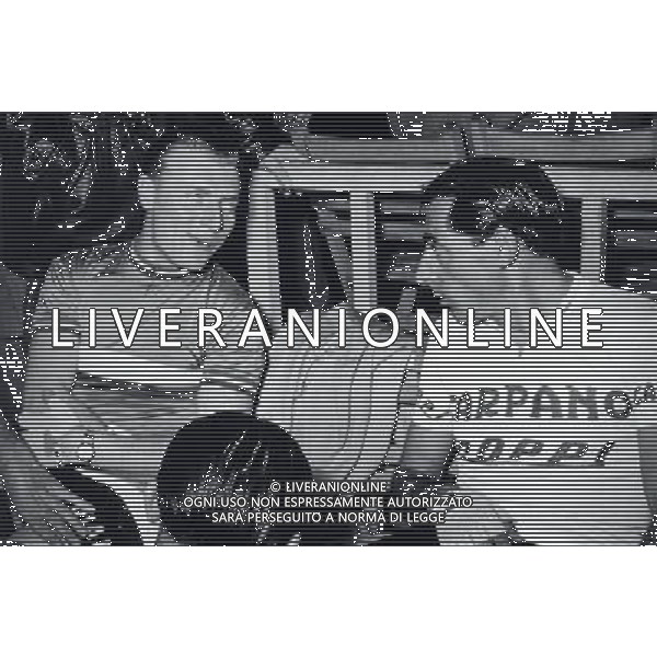 Fausto Coppi Andre\' Darrigade con Fausto Coppi foto archivio Giovanni liverani/Ag.Aldo Liverani