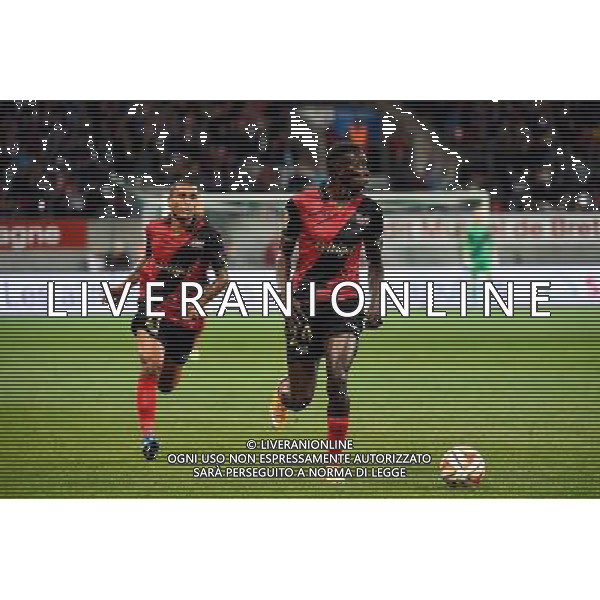 Sylvain MARVEAUX / Sambou YATABARE - 02.10.2014 - Guingamp / PAOK Salonique - Europa League Photo : Fred Porcu / Icon Sport AG ALDO LIVERANI SAS ONLY ITALY