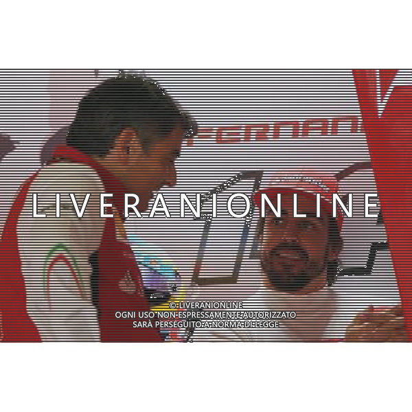 (L to R): Marco Mattiacci (ITA) Ferrari Team Principal with Fernando Alonso (ESP) Ferrari. 04.10.2014. Formula 1 World Championship, Rd 15, Japanese Grand Prix, Suzuka, Japan, Qualifying Day. - www.xpbimages.com, EMail: requests@xpbimages.com - copy of publication required for printed pictures. Every used picture is fee-liable. © Copyright: Moy / XPB Images /Ag. Aldo Liverani s.a.s.-Only Italy-Editorial Use Only