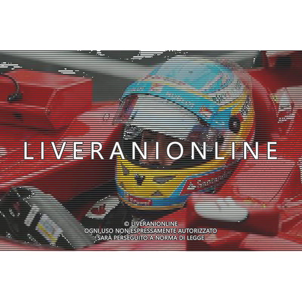 Fernando Alonso (ESP) Ferrari F14-T on the grid. 05.10.2014. Formula 1 World Championship, Rd 15, Japanese Grand Prix, Suzuka, Japan, Race Day. 
