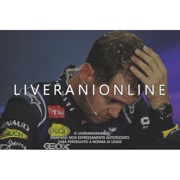 Sebastian Vettel (GER) Red Bull Racing in the FIA Press Conference. 21.09.2014. Formula 1 World Championship, Rd 14, Singapore Grand Prix, Singapore, Singapore, Race Day. 