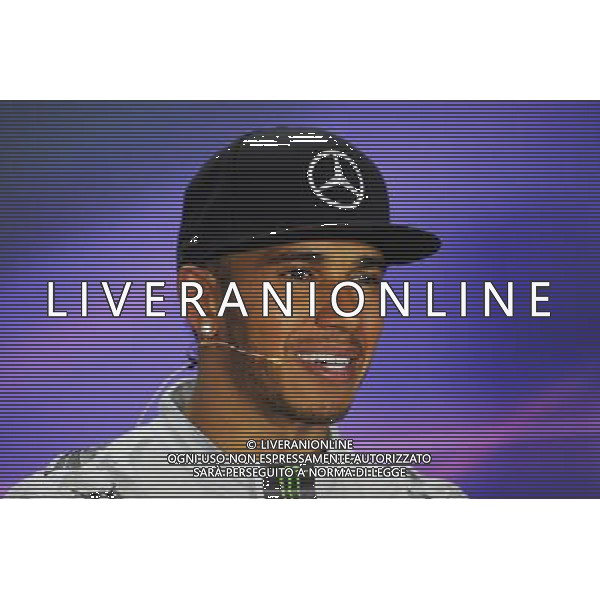 Lewis Hamilton (GBR) Mercedes AMG F1 in the FIA Press Conference. 21.09.2014. Formula 1 World Championship, Rd 14, Singapore Grand Prix, Singapore, Singapore, Race Day. 