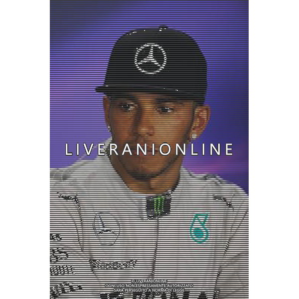 Lewis Hamilton (GBR) Mercedes AMG F1 in the FIA Press Conference. 21.09.2014. Formula 1 World Championship, Rd 14, Singapore Grand Prix, Singapore, Singapore, Race Day. 
