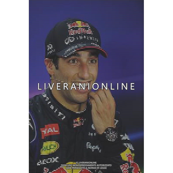 Daniel Ricciardo (AUS) Red Bull Racing in the FIA Press Conference. 21.09.2014. Formula 1 World Championship, Rd 14, Singapore Grand Prix, Singapore, Singapore, Race Day. 