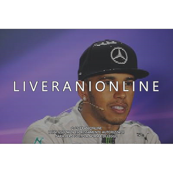 Lewis Hamilton (GBR) Mercedes AMG F1 in the FIA Press Conference. 21.09.2014. Formula 1 World Championship, Rd 14, Singapore Grand Prix, Singapore, Singapore, Race Day. 