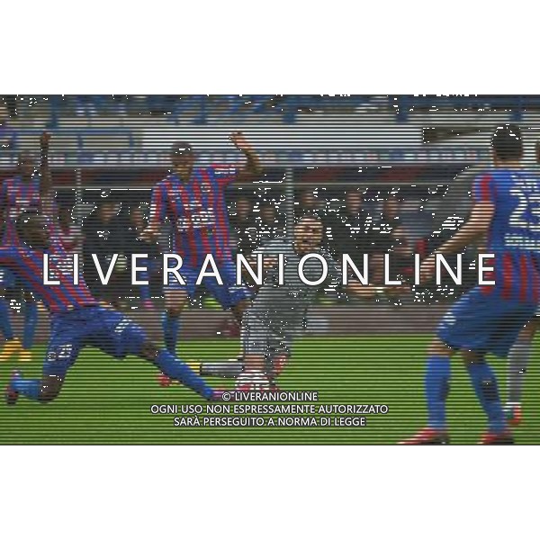 Dimitri PAYET / Jordan ADEOTI / Yrondu MUSAVU KING - 04.10.2014 - Caen / Marseille - 9eme journee de Ligue 1 Photo : Dave Winter / Icon Sport AG ALDO LIVERANI SAS ONLY ITALY