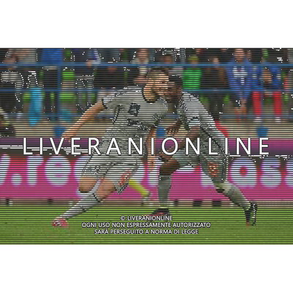 Joie Andre Pierre GIGNAC - 04.10.2014 - Caen / Marseille - 9eme journee de Ligue 1 Photo : Dave Winter / Icon Sport AG ALDO LIVERANI SAS ONLY ITALY