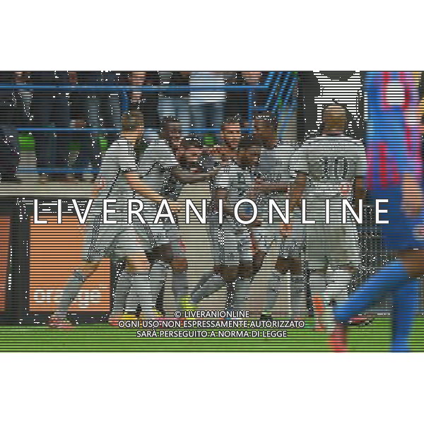 Joie Marseille / Alaixys ROMAO - 04.10.2014 - Caen / Marseille - 9eme journee de Ligue 1 Photo : Dave Winter / Icon Sport AG ALDO LIVERANI SAS ONLY ITALY