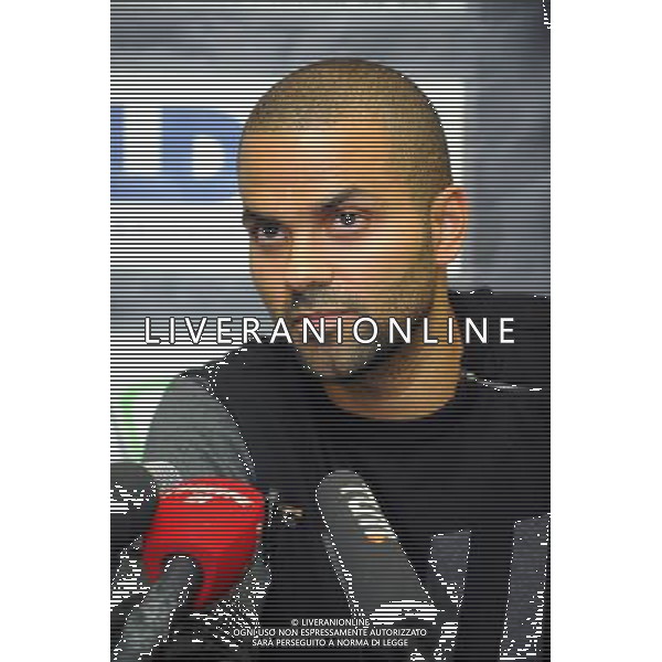 Tony PARKER - 04.10.2014 - Basket ball - Conference de presse - Lyon Villeurbanne - Pro A Photo : Jean Paul Thomas / Icon Sport ag aldo liverani sas only italy