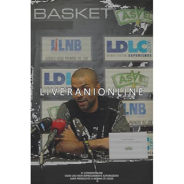 Tony PARKER - 04.10.2014 - Basket ball - Conference de presse - Lyon Villeurbanne - Pro A Photo : Jean Paul Thomas / Icon Sport ag aldo liverani sas only italy