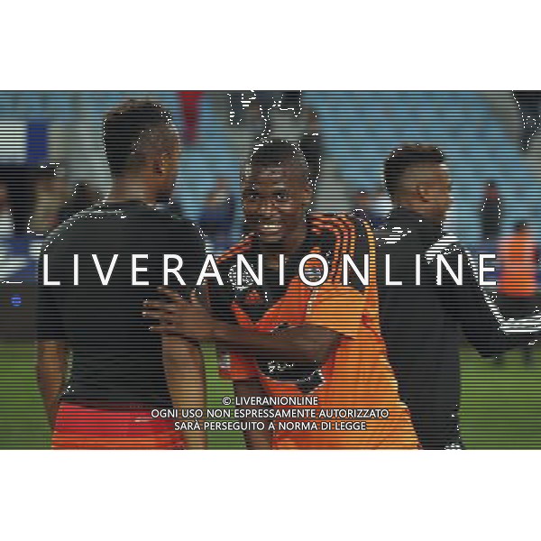 Joie Lorient - Benjamin LECOMTE / Sadio DIALLO - 04.10.2014 - Bastia / Lorient - 9eme journee de Ligue 1 Photo : Michel Maestracci / Icon Sport AG ALDO LIVERANI SAS ONLY ITALY