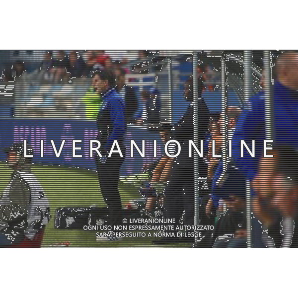 Didier THOLOT / Claude MAKELELE - 04.10.2014 - Bastia / Lorient - 9eme journee de Ligue 1 Photo : Michel Maestracci / Icon Sport AG ALDO LIVERANI SAS ONLY ITALY