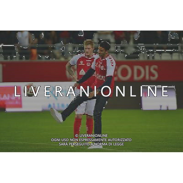 Mahiedine MEKHISSI / Gaetan CHARBONNIER - 03.10.2014 - Reims / Bordeaux - 9eme journee de Ligue 1 Photo : Dave Winter / Icon Sport AG ALDO LIVERANI SAS ONLY ITALY