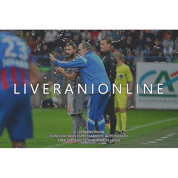 Romain ALESSANDRINI / Marcelo BIELSA - 04.10.2014 - Caen / Marseille - 9eme journee de Ligue 1 Photo : Dave Winter / Icon Sport AG ALDO LIVERANI SAS ONLY ITALY