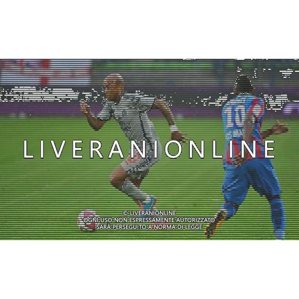 Andre AYEW / Lenny NANGIS - 04.10.2014 - Caen / Marseille - 9eme journee de Ligue 1 Photo : Dave Winter / Icon Sport AG ALDO LIVERANI SAS ONLY ITALY