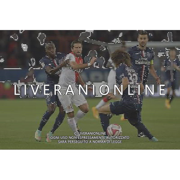 Blaise MATUIDI / Joao MOUTINHO - 05.10.2014 - Paris Saint Germain / Monaco - 9eme journee de Ligue 1 Photo : Aurelien Meunier / Icon Sport /Agenzia Aldo Liverani sas - ITALY ONLY - EDITORIAL USE ONLY